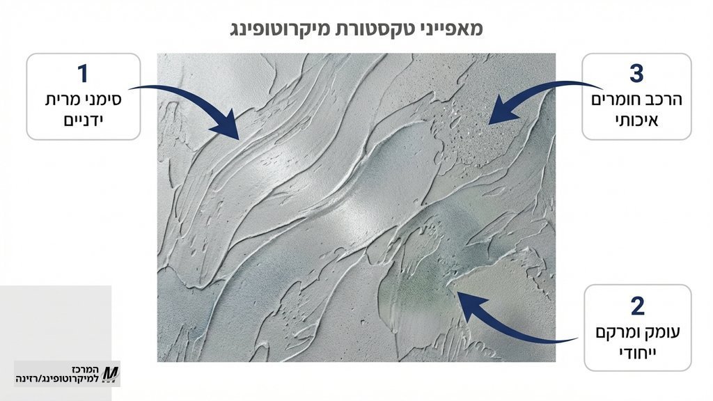 תקריב טקסטורה של חיפוי מיקרוטופינג בגוון אפור בטון