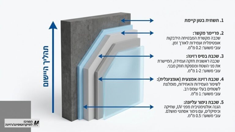 יישום מקצועי של חיפוי רזינה לבריכה על ידי בעל מקצוע